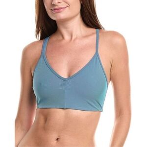 Spiritual Gangster Womens  Mercury 2-Tone Longline Bra, Blue